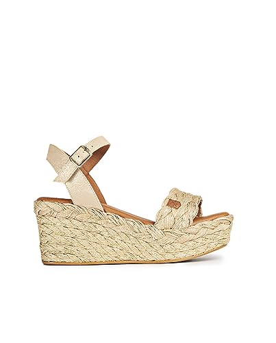 POPA Niski klin Camerun Amur Gold, Trampki damskie, 35 EU, Złoty, 35 EU