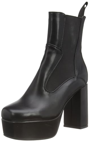 LAMODA - Damskie botki Game On Chunky Platform Czarny, poliuretan, 37 EU