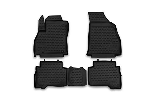 Element EXP.NLC.10.29.210kh dopasowane dywaniki gumowe do Citroen Nemo 2008-> 4-częściowy, Shwarz