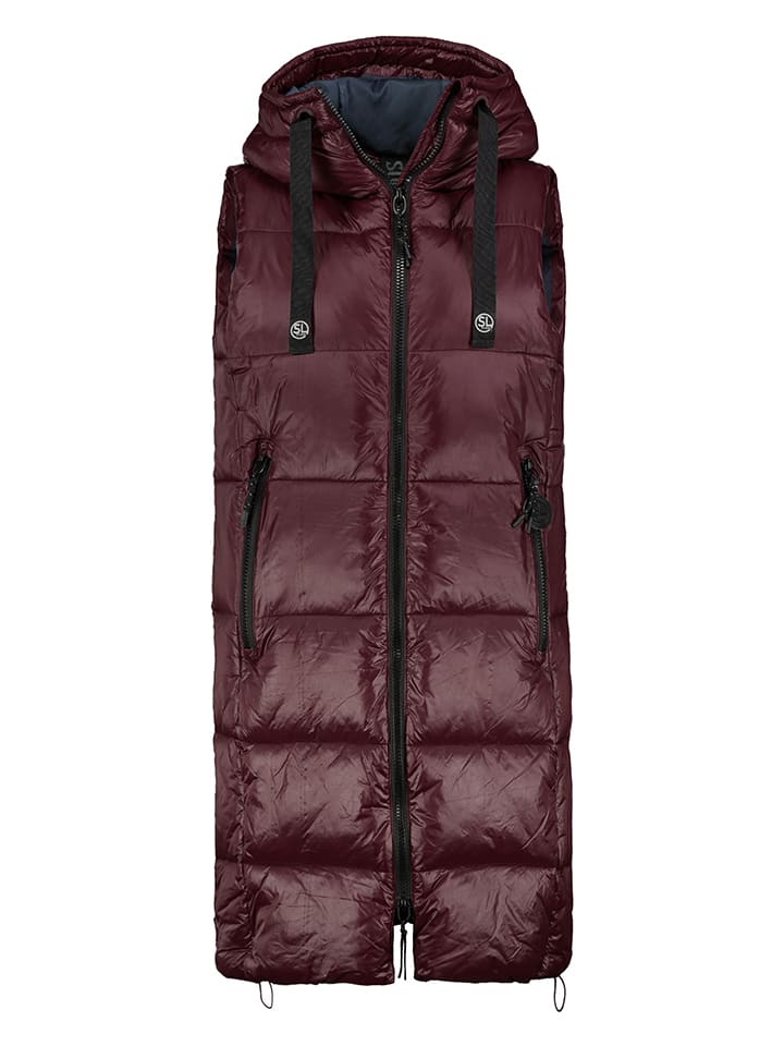 Sublevel Kamizelka pikowana w kolorze bordowym