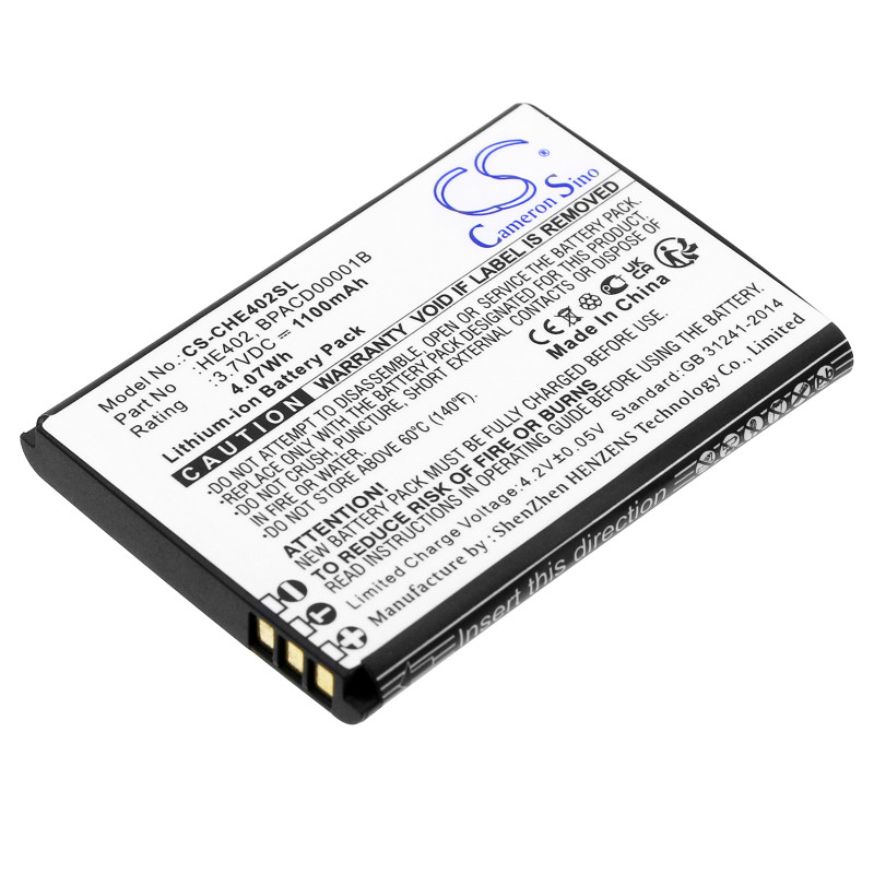 Nokia 5710 / HE402 1100mAh 4.07Wh Li-Ion 3.7V (Cameron Sino)