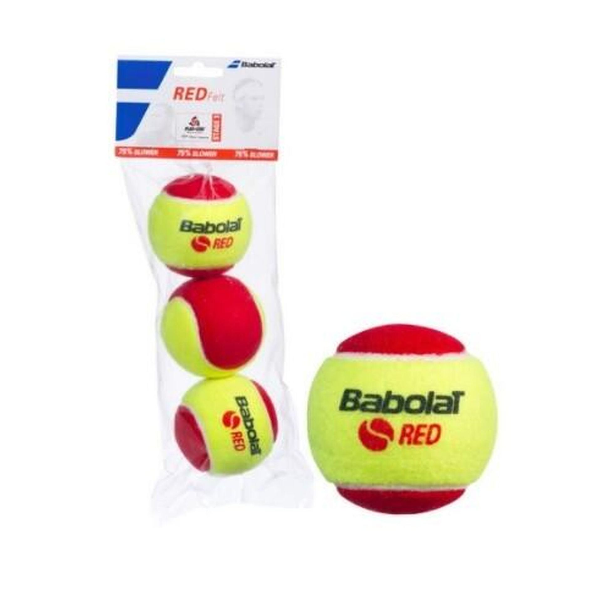 Babolat piłki tenisowe RED FELT 3 szt 3324921161273