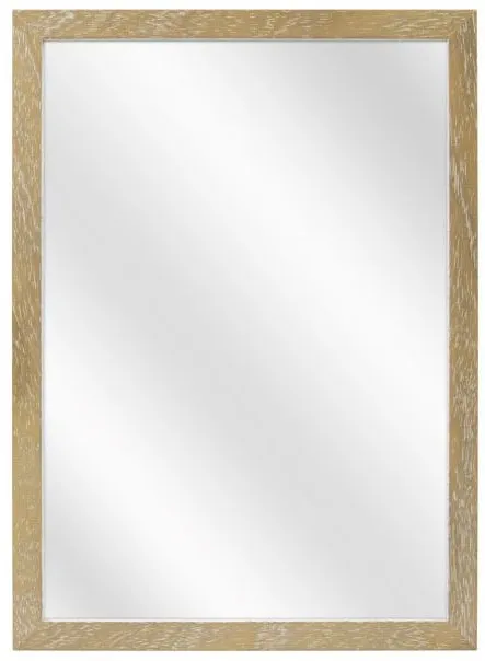 Szare drewniane lustro wiszące klasyczne S4-L72