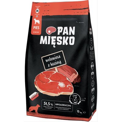 Pan Mięsko Wołowina z Koziną M 9kg