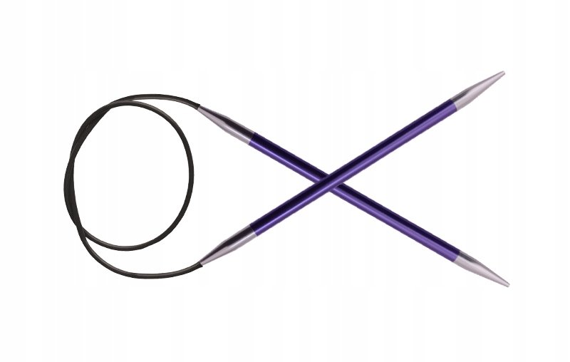 Druty z żyłką KnitPro Zing - metalowe 7,0 mm/60 cm