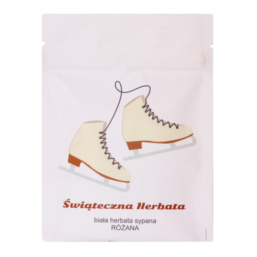 Świąteczna herbata RÓŻANA 20g. Herbata biała o różanym smaku z nutą malin- doskonały pomysł na prezent świąteczny pod choinkę lub na mikołaja