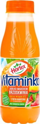 Hortex Vitaminka Brzoskwinia marchewka jabłko Sok butelka aPet 300 ml