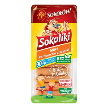 Paróweczki z szynki mini 140 g Sokoliki