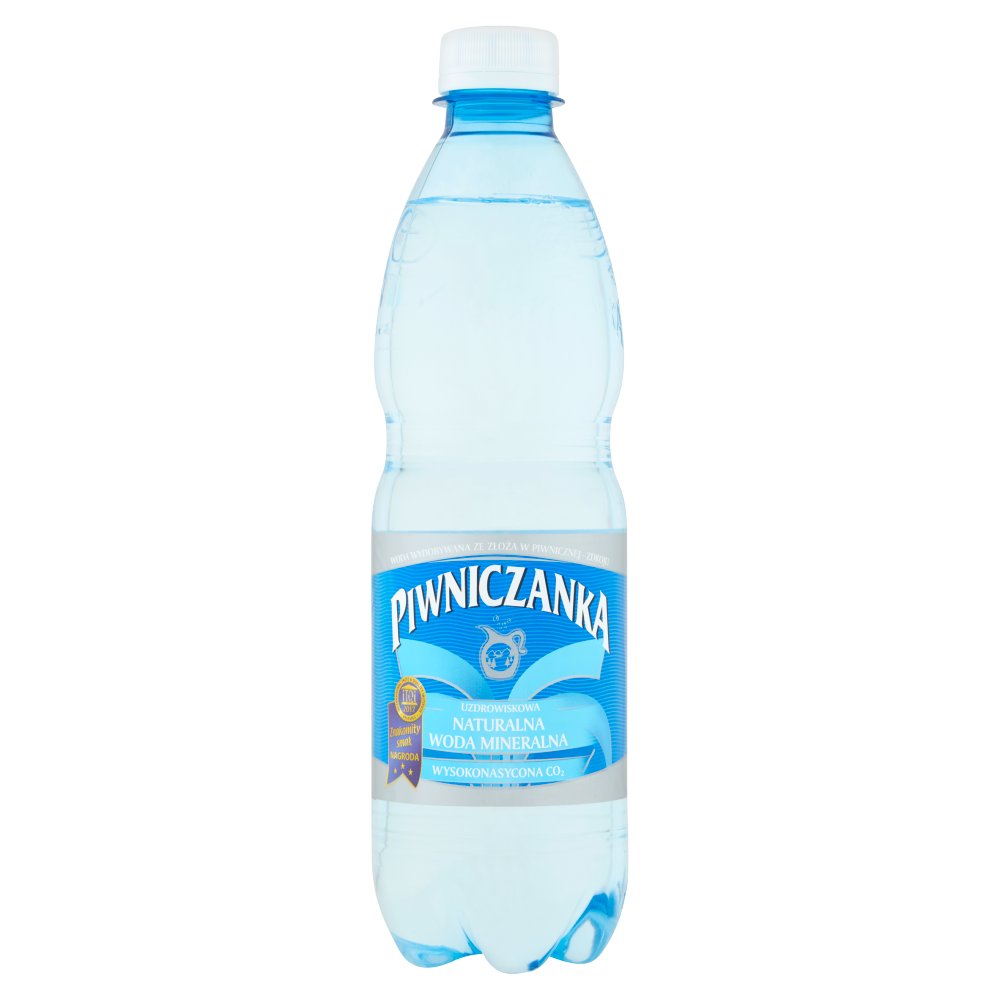 Piwniczanka Naturalna woda mineralna wysokonasycona CO2 0,5 l