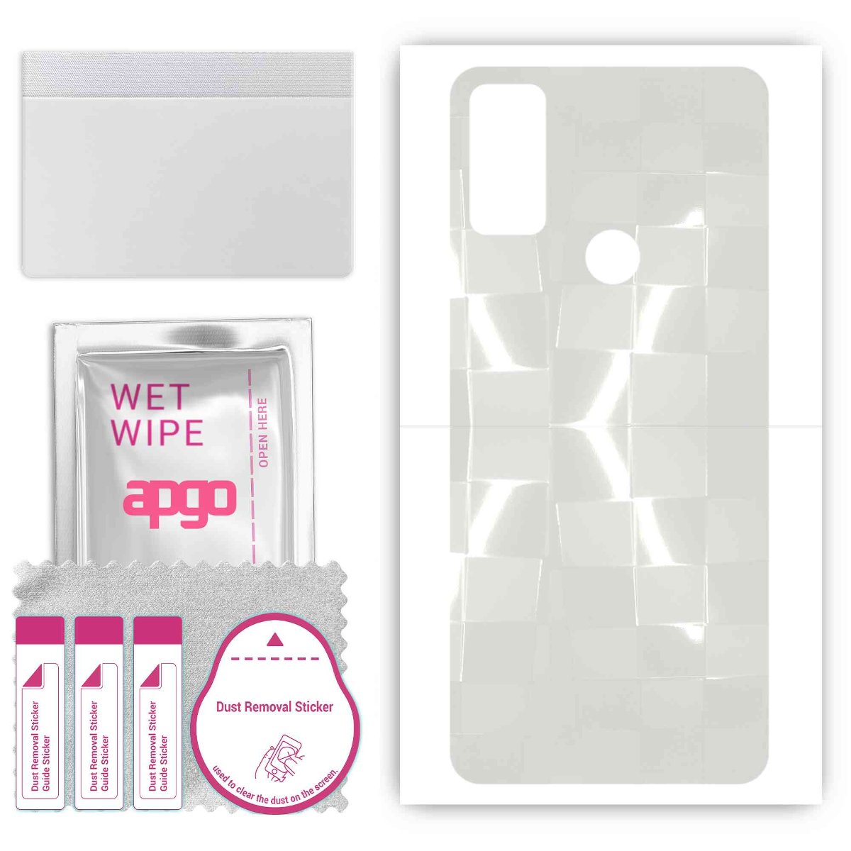 Folia hydrożelowa 3D naklejka przezroczysta na TYŁ do Alcatel 5H Plus - apgo hydrogel 3D TPU