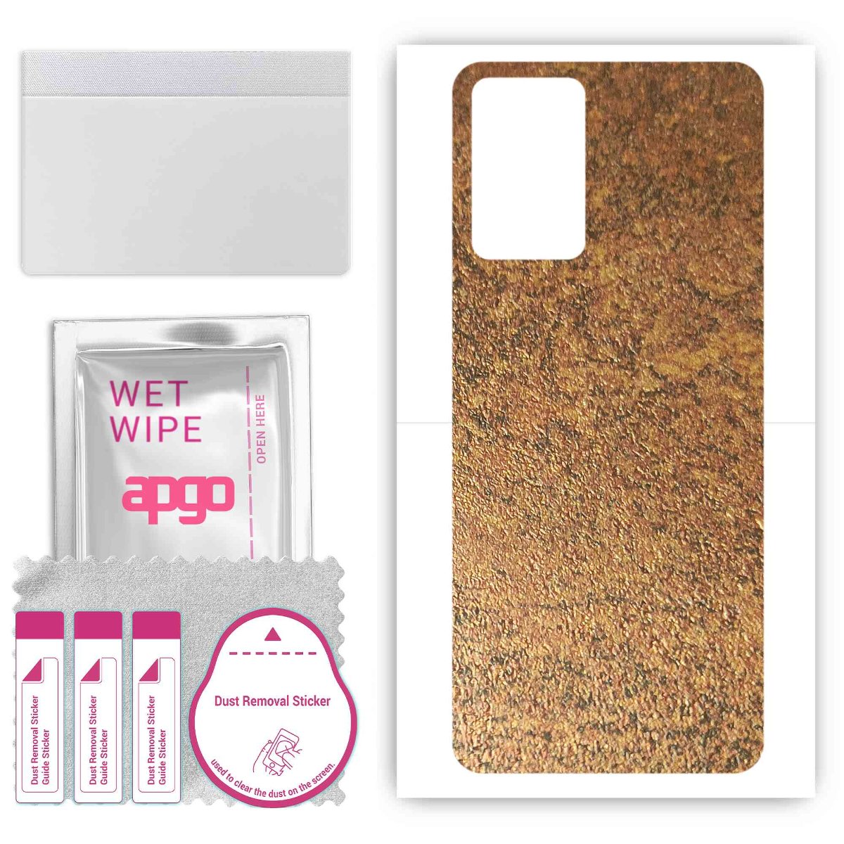 Folia naklejka skórka strukturalna na TYŁ do Xiaomi 11i Hypercharge -  Zardzewiała Miedź - apgo SKINS