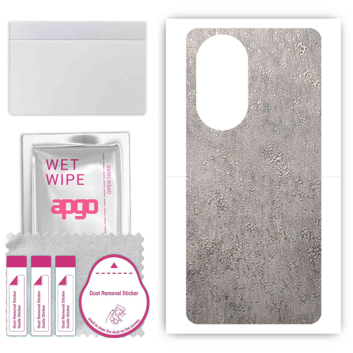 Folia naklejka skórka strukturalna na TYŁ do Motorola Moto Edge X30 Under Screen Camera -  Beton - apgo SKINS