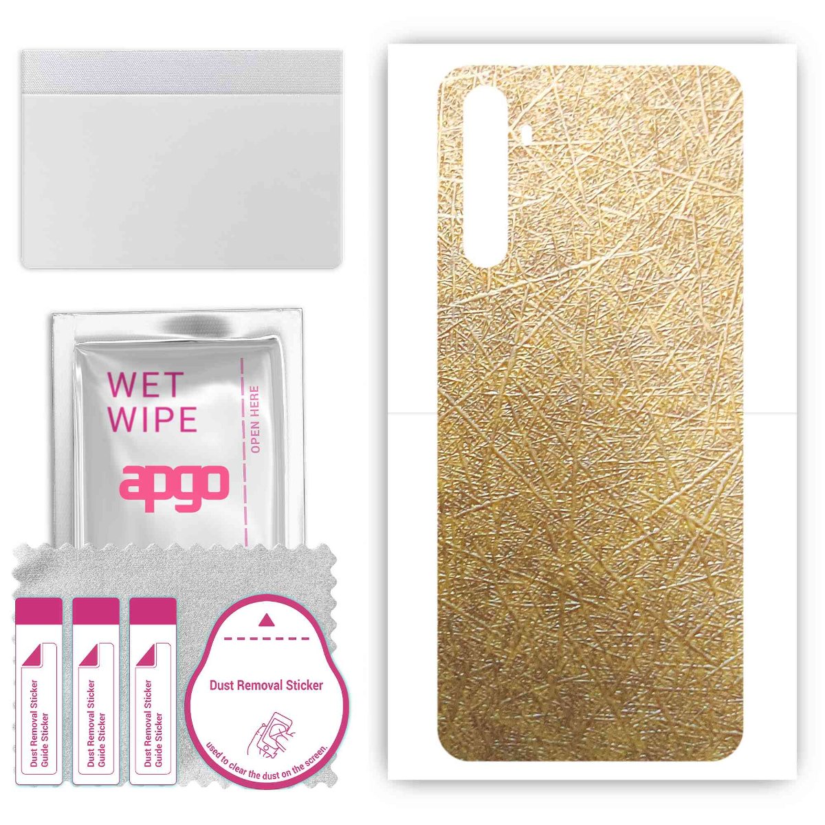 Folia naklejka skórka strukturalna na TYŁ do Realme 6i RMX2002 -  Tkanina Włókno - apgo SKINS