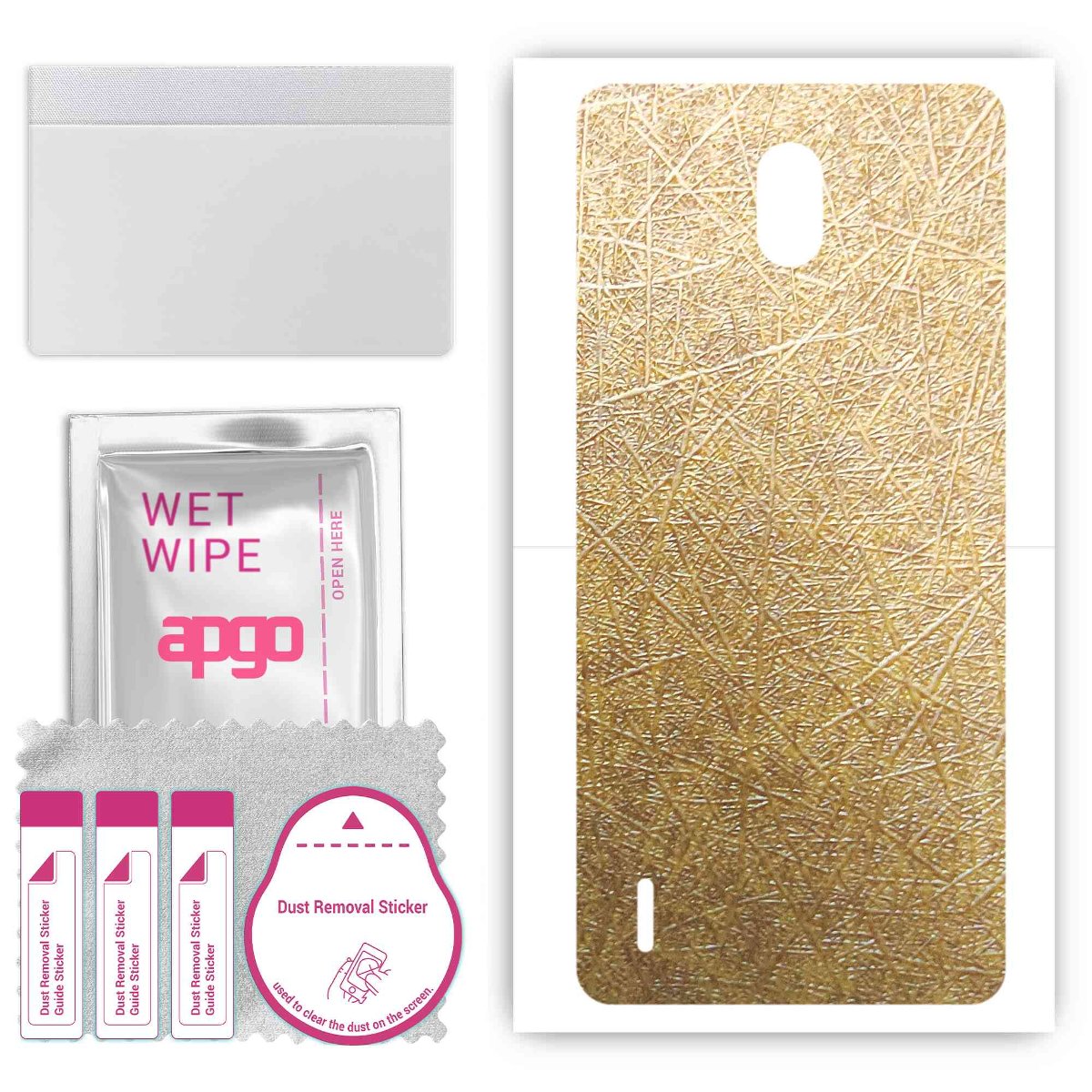 Folia naklejka skórka strukturalna na TYŁ do Nokia 1.3 Dual Sim -  Tkanina Włókno - apgo SKINS