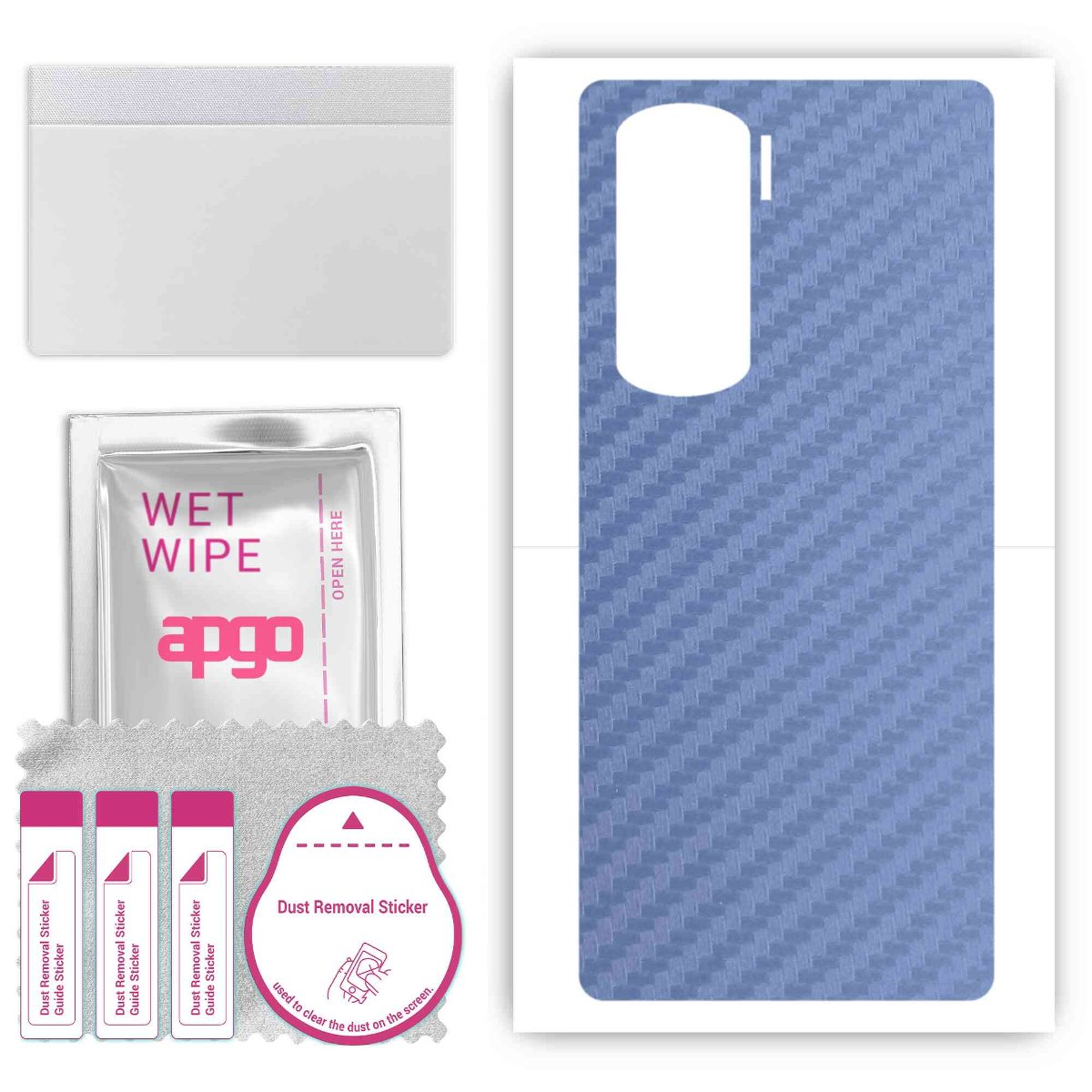 Folia naklejka skórka strukturalna na TYŁ do Honor X50i -  Carbon Granatowy - apgo SKINS