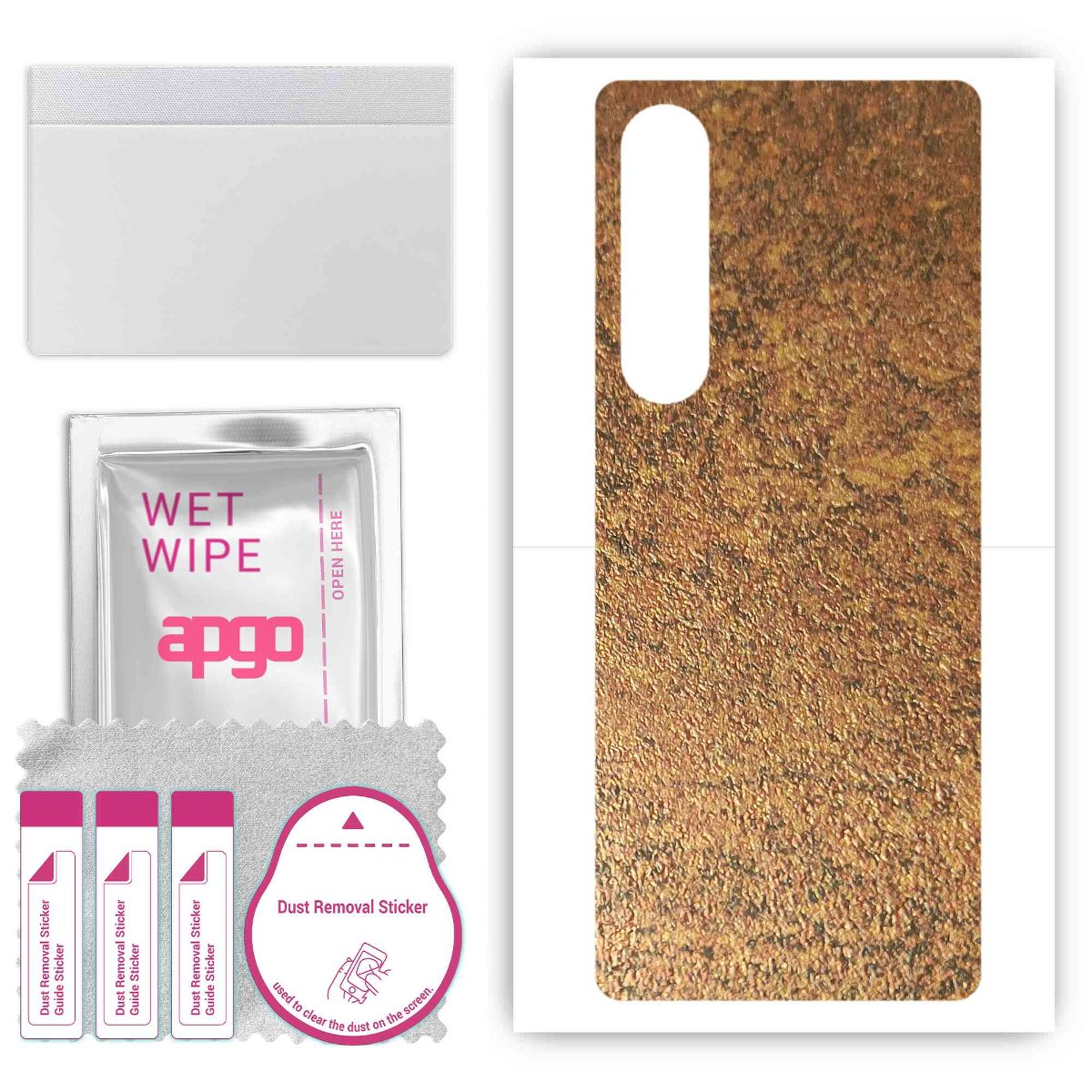 Folia naklejka skórka strukturalna na TYŁ do Sony Xperia 1 V -  Zardzewiała Miedź - apgo SKINS