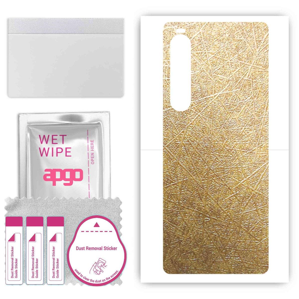 Folia naklejka skórka strukturalna na TYŁ do Sony Xperia 10 V -  Tkanina Włókno - apgo SKINS