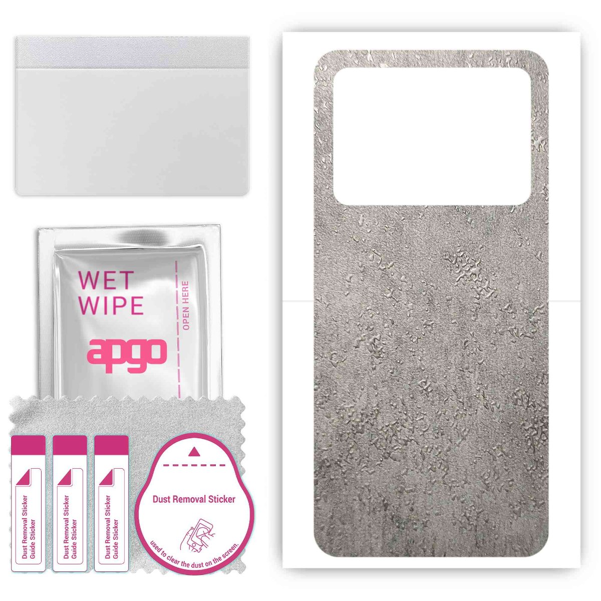 Folia naklejka skórka strukturalna na TYŁ do Umidigi A15C -  Beton - apgo SKINS