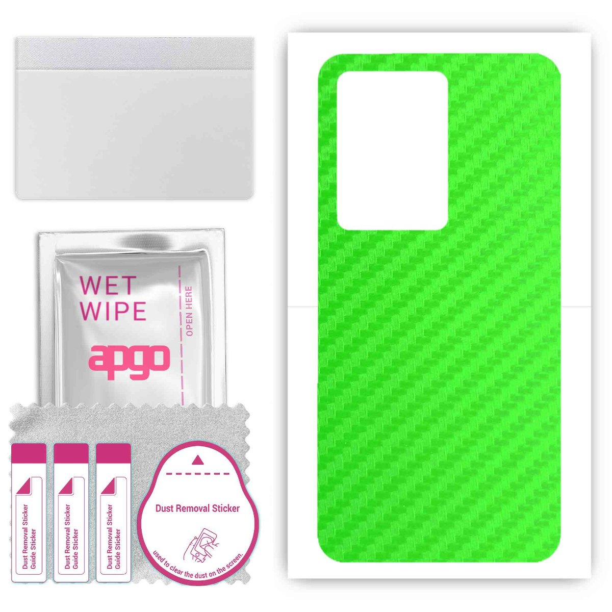 Folia naklejka skórka strukturalna na TYŁ do Vivo iQOO 11S -  Carbon Zielony - apgo SKINS