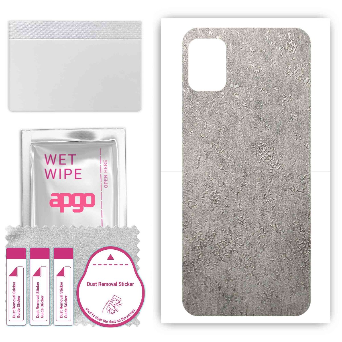 Folia naklejka skórka strukturalna na TYŁ do Nokia C300 -  Beton - apgo SKINS