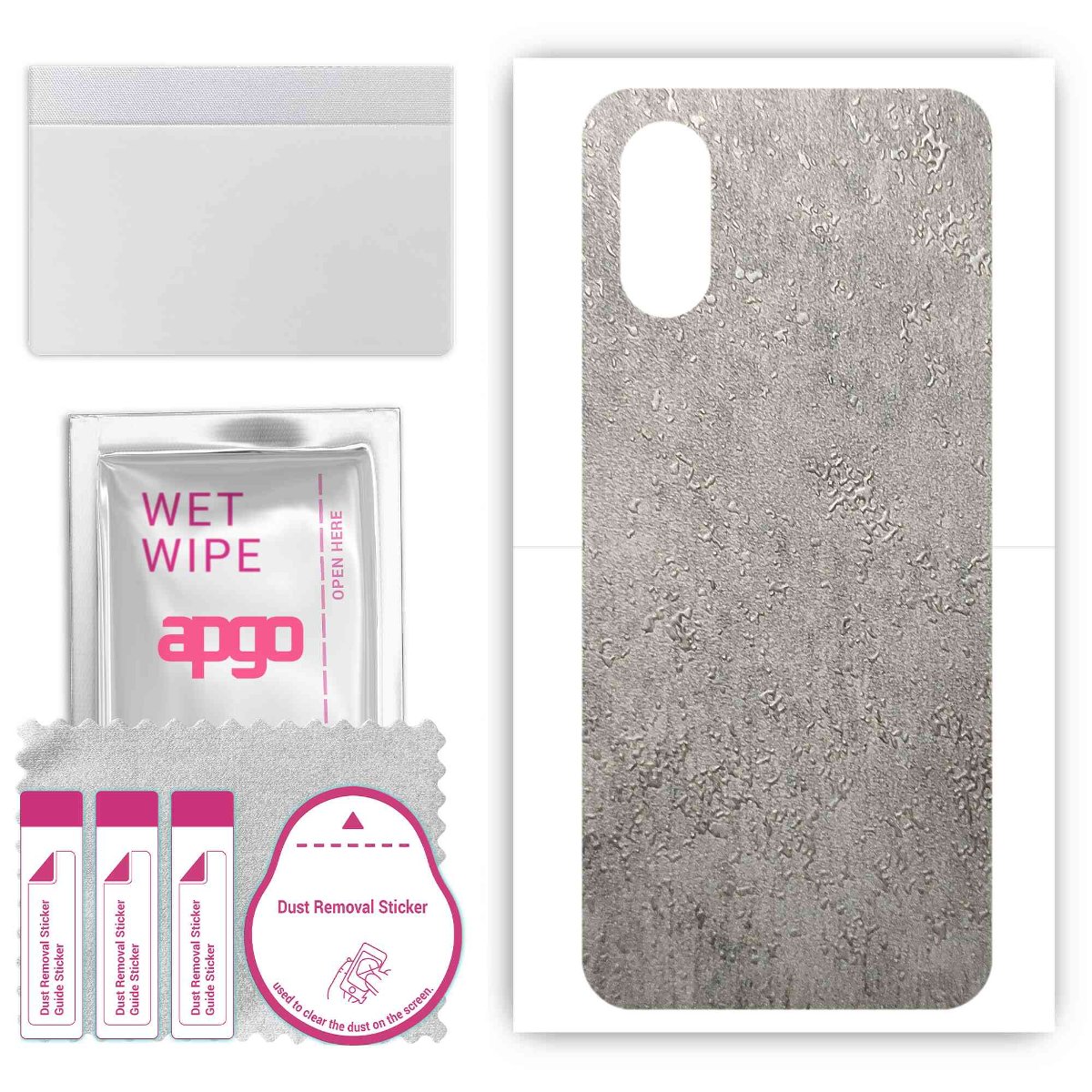 Folia naklejka skórka strukturalna na TYŁ do Sony Xperia 5 V -  Beton - apgo SKINS