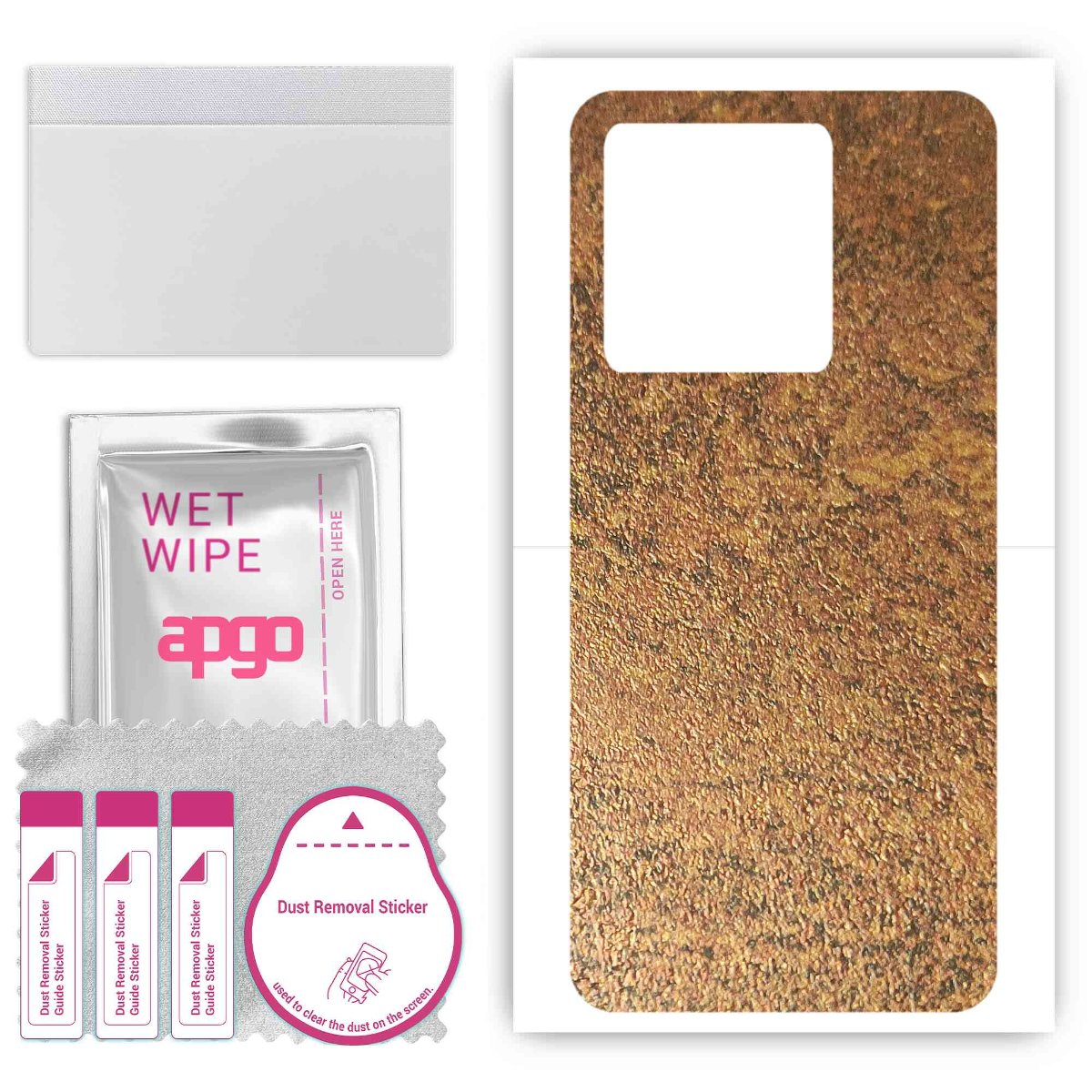 Folia naklejka skórka strukturalna na TYŁ do Vivo Y27 5G -  Zardzewiała Miedź - apgo SKINS