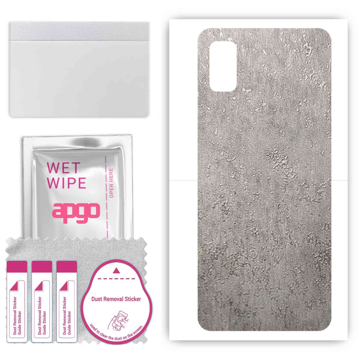 Folia naklejka skórka strukturalna na TYŁ do ZTE Optus X Delight -  Beton - apgo SKINS