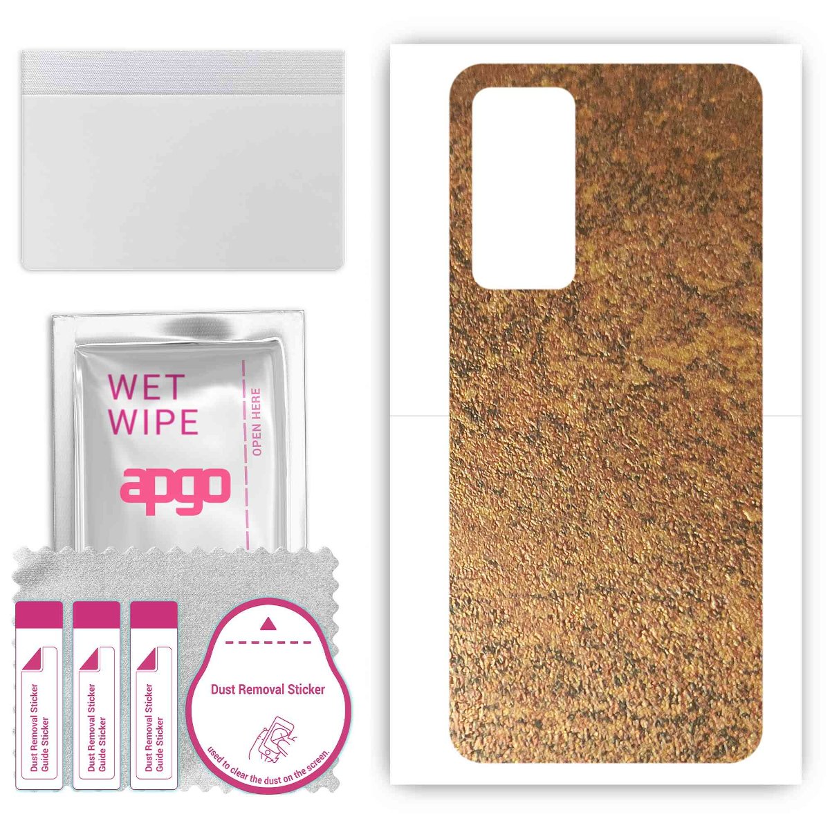 Folia naklejka skórka strukturalna na TYŁ do Xiaomi 12S Pro -  Zardzewiała Miedź - apgo SKINS