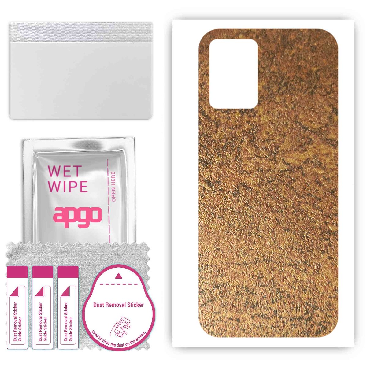 Folia naklejka skórka strukturalna na TYŁ do Vivo T1X V2143 -  Zardzewiała Miedź - apgo SKINS