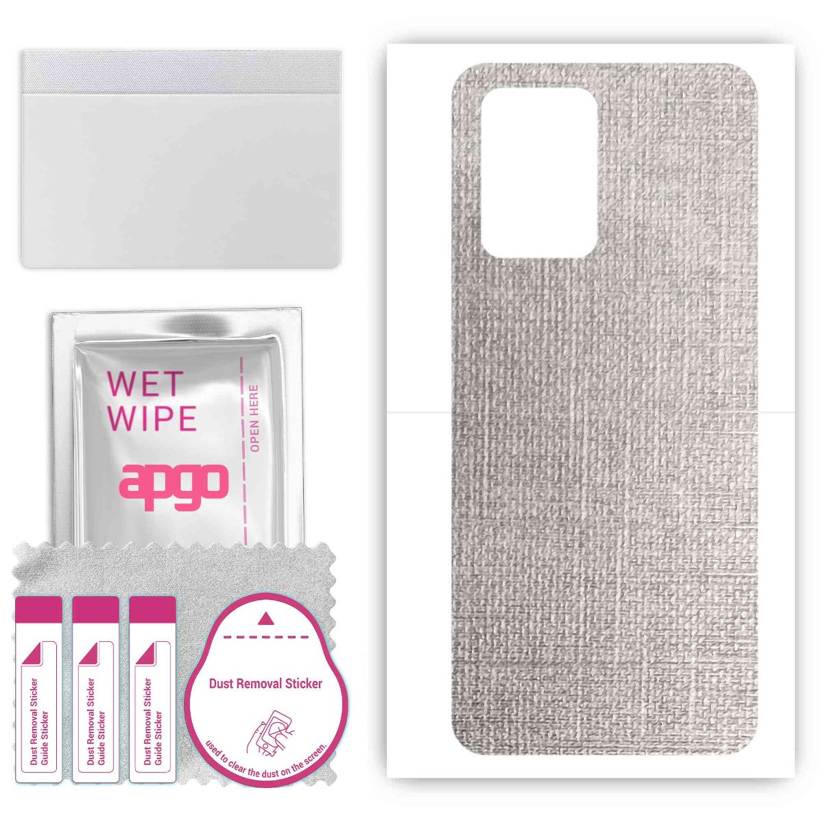 Folia naklejka skórka strukturalna na TYŁ do Xiaomi Redmi K50i 5G -  Tkanina Denim Szary - apgo SKINS