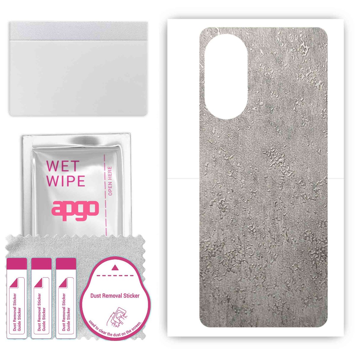 Folia naklejka skórka strukturalna na TYŁ do Infinix Hot 11S -  Beton - apgo SKINS