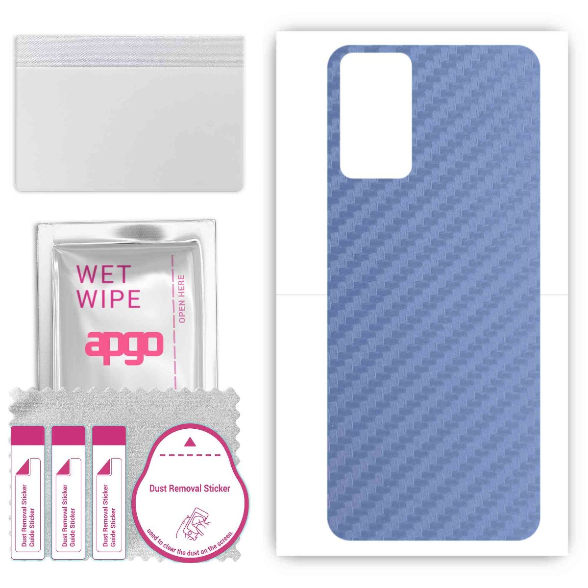 Folia naklejka skórka strukturalna na TYŁ do Infinix Hot 12i -  Carbon Granatowy - apgo SKINS