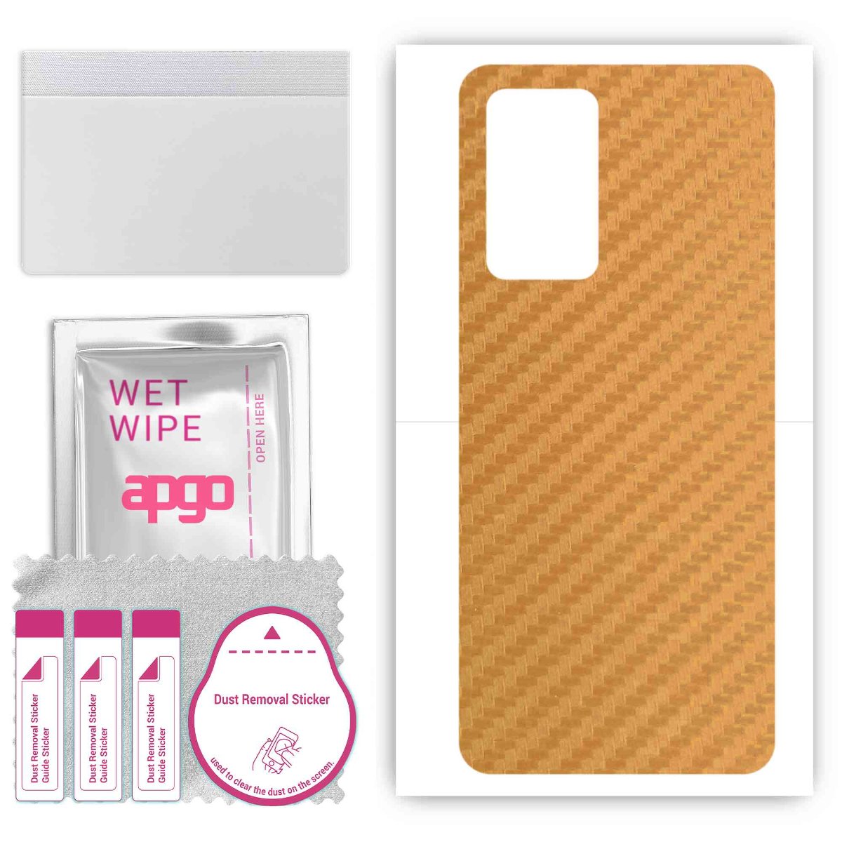 Folia naklejka skórka strukturalna na TYŁ do Realme GT Neo 3T -  Carbon Złoty - apgo SKINS