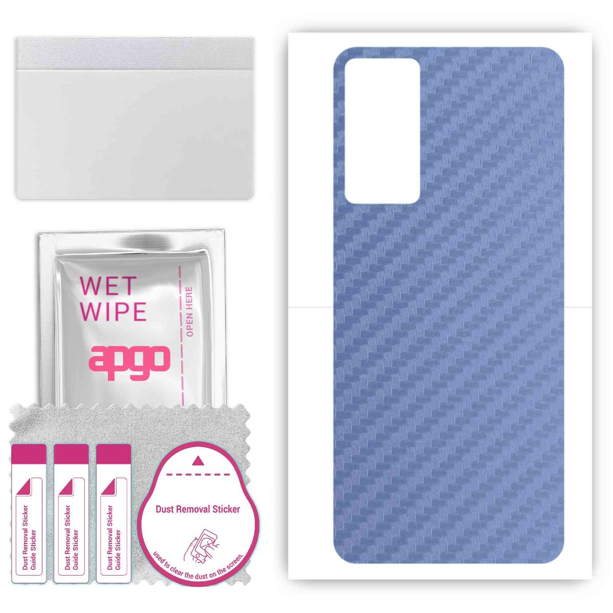 Folia naklejka skórka strukturalna na TYŁ do Infinix Note 12i 2022 -  Carbon Granatowy - apgo SKINS