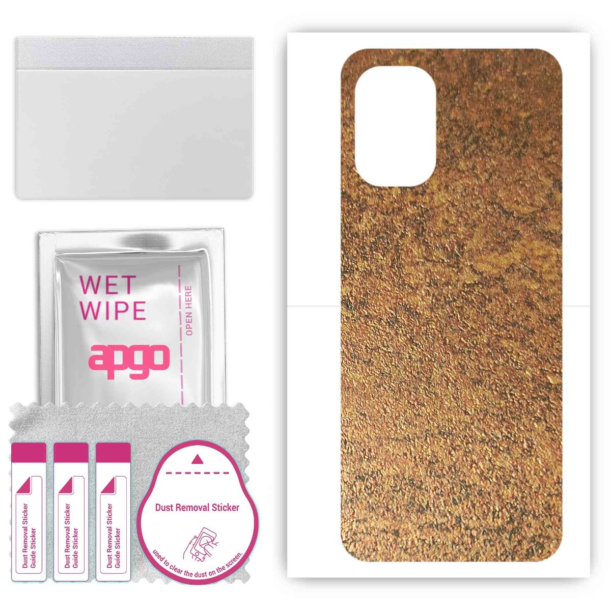 Folia naklejka skórka strukturalna na TYŁ do Nokia C31 -  Zardzewiała Miedź - apgo SKINS