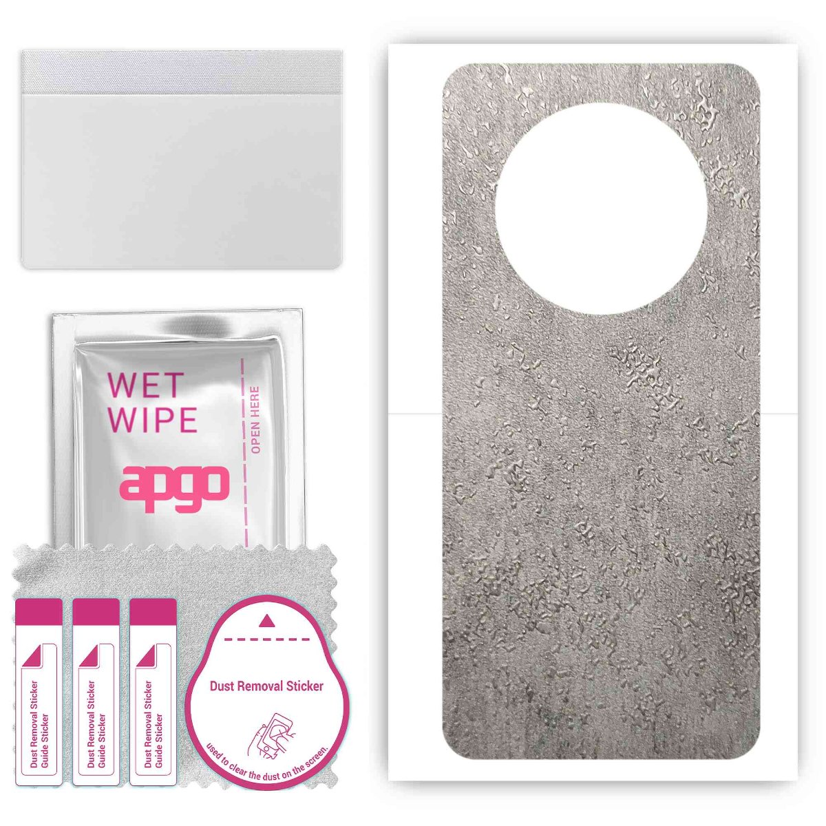 Folia naklejka skórka strukturalna na TYŁ do Huawei Mate 50 Pro -  Beton - apgo SKINS