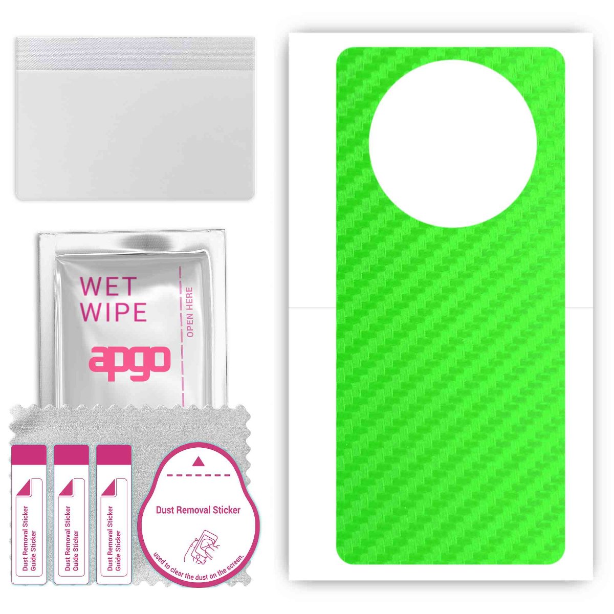 Folia naklejka skórka strukturalna na TYŁ do Honor X9 4G -  Carbon Zielony - apgo SKINS