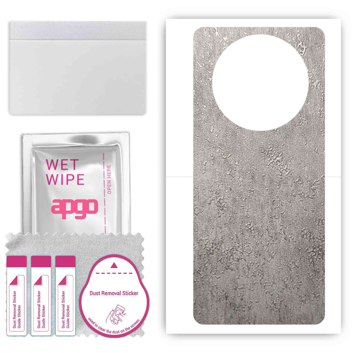 Folia naklejka skórka strukturalna na TYŁ do Honor X9 4G -  Beton - apgo SKINS