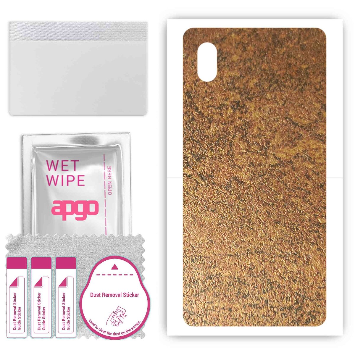 Folia naklejka skórka strukturalna na TYŁ do Sony Xperia ACE III -  Zardzewiała Miedź - apgo SKINS