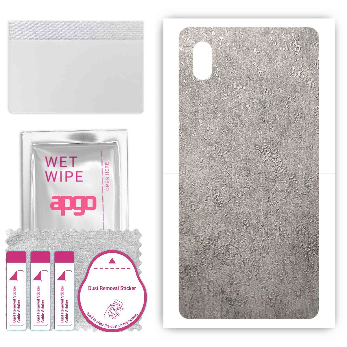 Folia naklejka skórka strukturalna na TYŁ do Sony Xperia ACE III SO-53C -  Beton - apgo SKINS