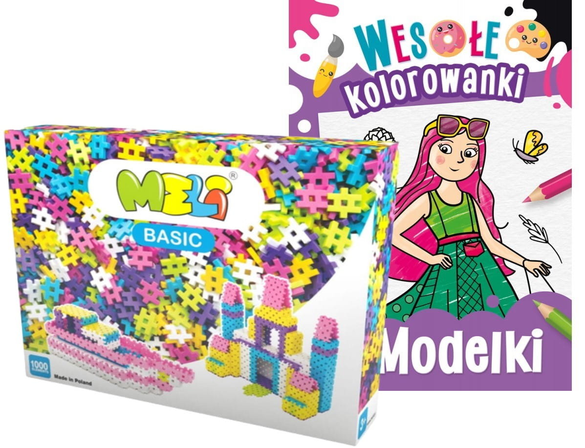 KLOCKI KONSTRUKCYJNE Wafle MELI  Basic Pink 1000 pcs.