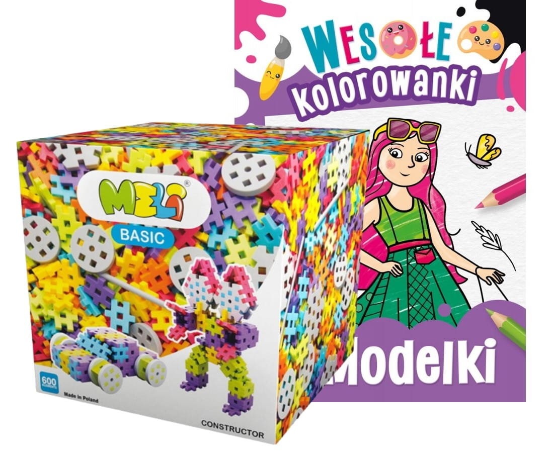 KLOCKI KONSTRUKCYJNE Wafle MELI  Basic Constructor 600 pcs.