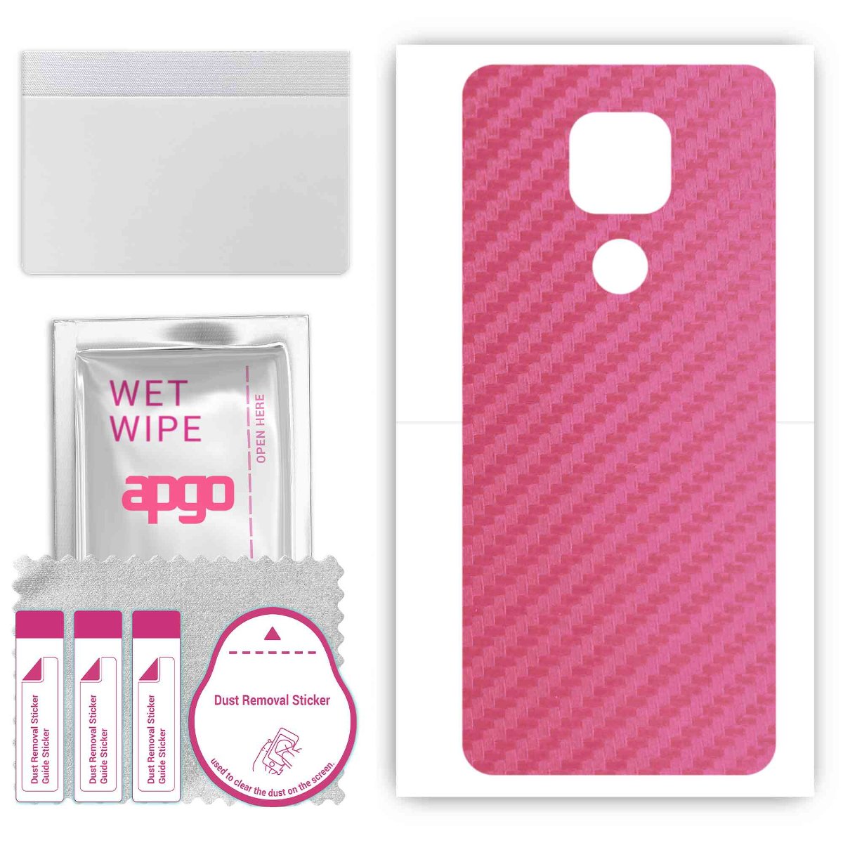 Folia naklejka skórka strukturalna na TYŁ do Lenovo Lemon K12 -  Carbon Różowy - apgo SKINS