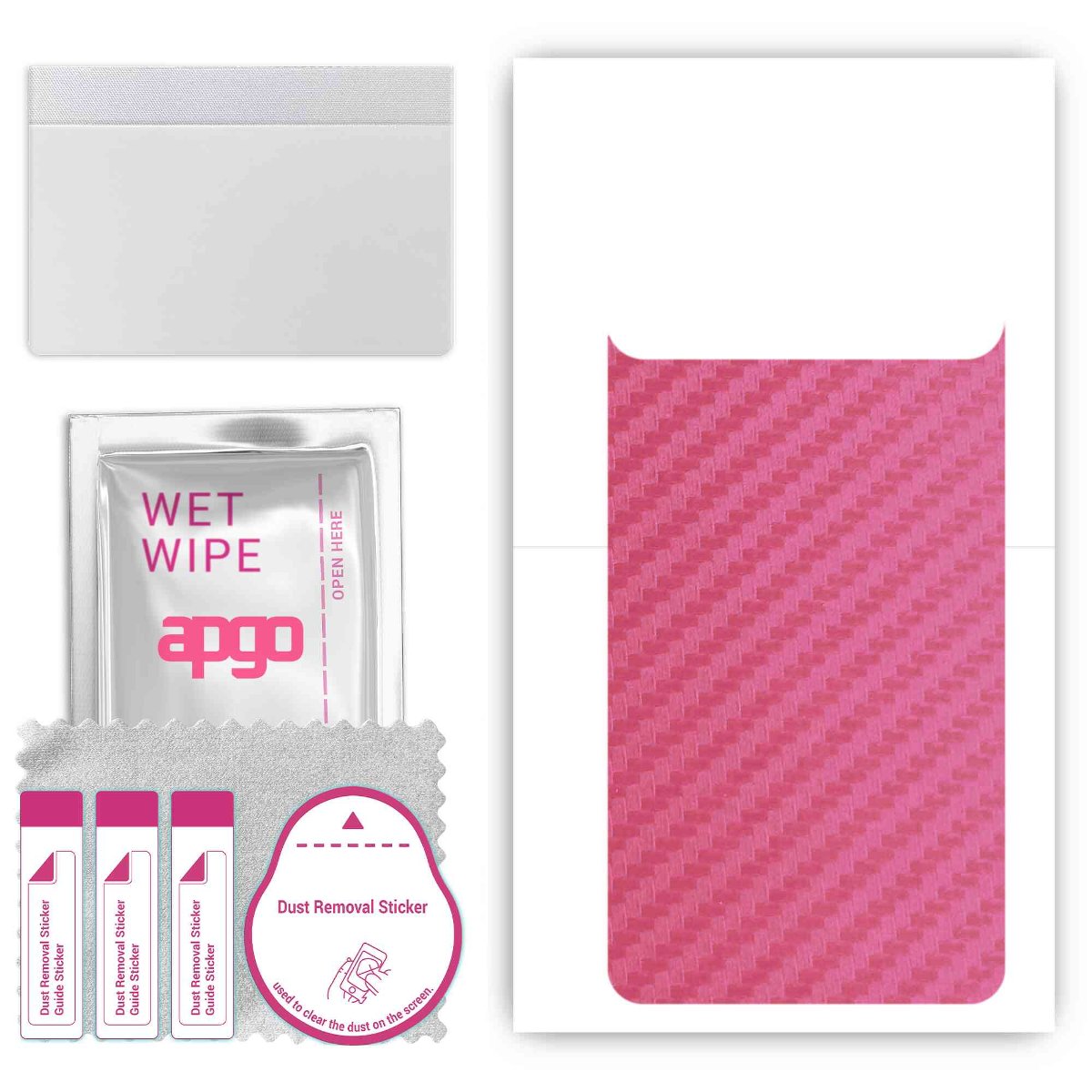 Folia naklejka skórka strukturalna na TYŁ do Tecno Spark 8 Pro -  Carbon Różowy - apgo SKINS