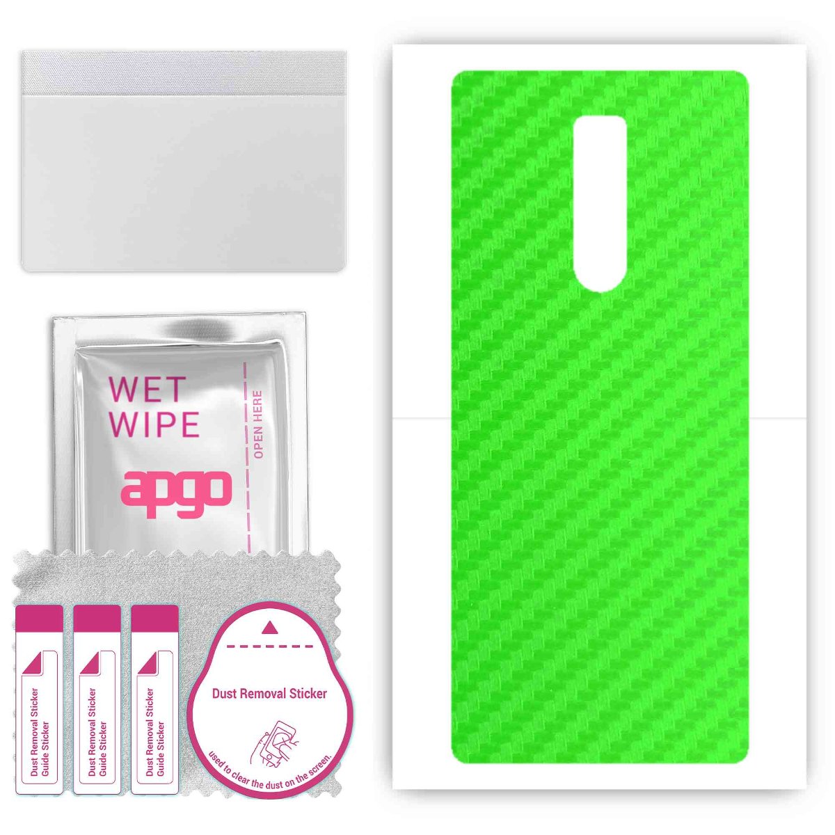 Folia naklejka skórka strukturalna na TYŁ do Sony Xperia 1 -  Carbon Zielony - apgo SKINS