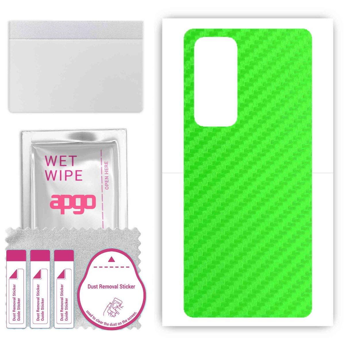 Folia naklejka skórka strukturalna na TYŁ do Oppo Find X3 Neo -  Carbon Zielony - apgo SKINS