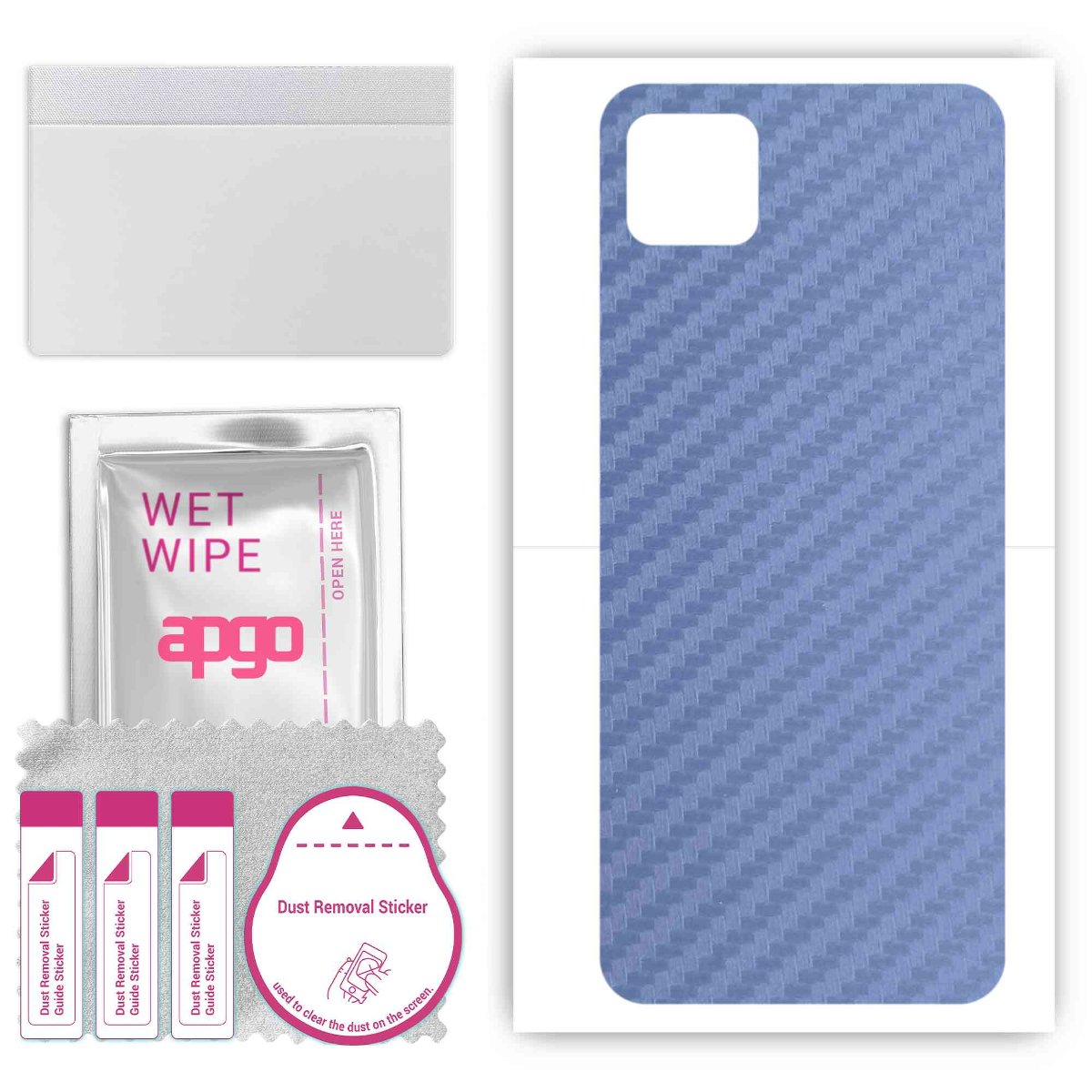 Folia naklejka skórka strukturalna na TYŁ do Realme C11 -  Carbon Granatowy - apgo SKINS