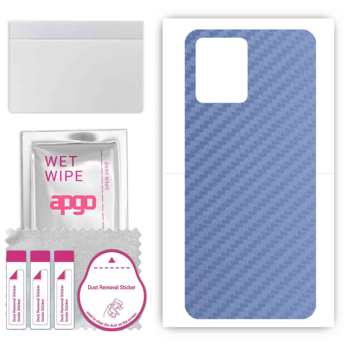 Folia naklejka skórka strukturalna na TYŁ do Realme 8 Pro -  Carbon Granatowy - apgo SKINS