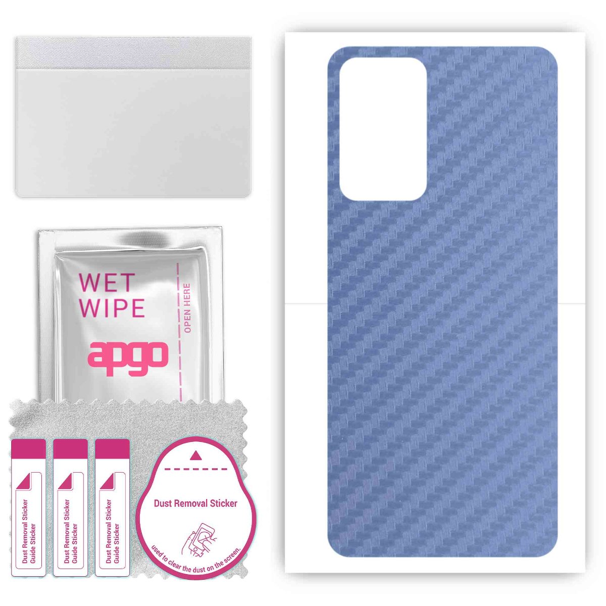 Folia naklejka skórka strukturalna na TYŁ do Xiaomi 11i -  Carbon Granatowy - apgo SKINS