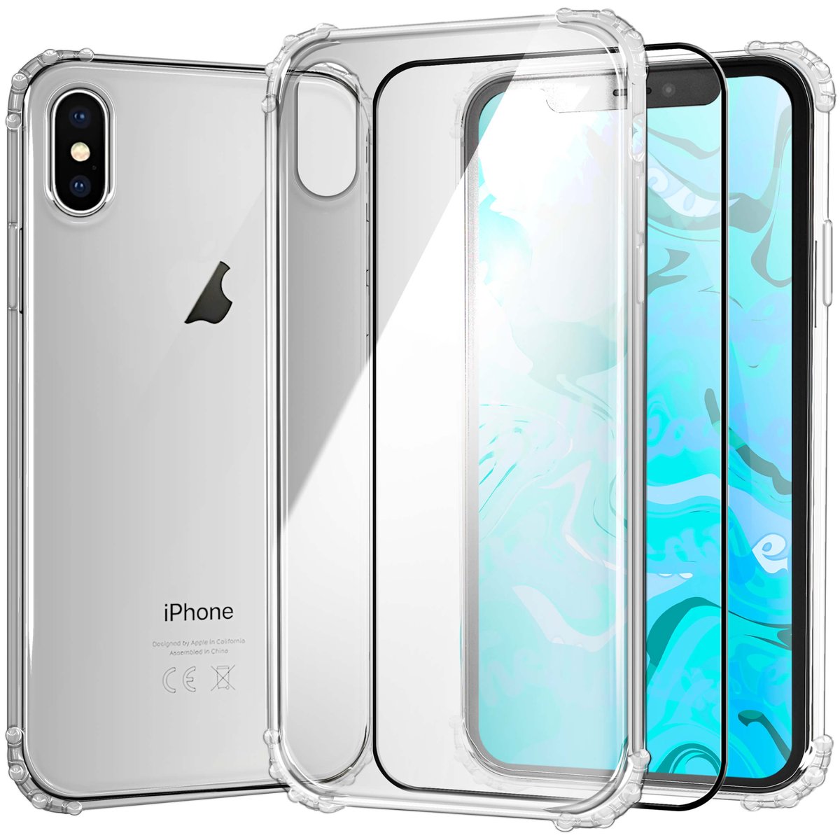 Etui Pancerne Do Xiaomi Redmi Note 10 5G | Case Silikon Gumowe Slim + Szkło